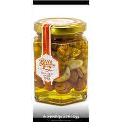 Мед с орешками (Банка, стекло) Цена 1 шт