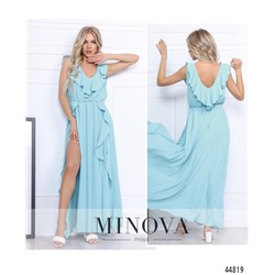 Платье №0202-голубой