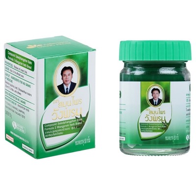 Бальзам для тела от воспаления и защемления нервов Тайский зеленый WangProm 5 гр.