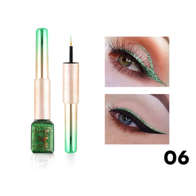 Стойкая цветная подводка Karite Glitter Eyeliner, тон 06