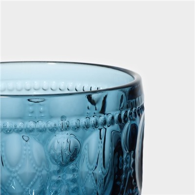 Набор бокалов стеклянных Magistro «Варьете», 320 мл, 2 шт, цвет синий