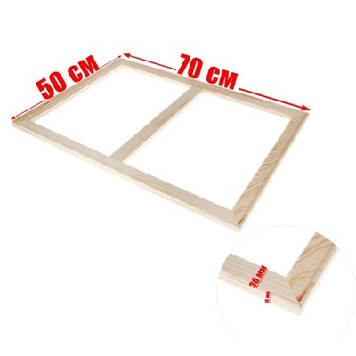 Подрамник для холста, 1.8 x 50 x 70 см, ширина рамы 36 мм