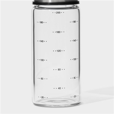 Диспенсер стеклянный для масла с мерной шкалой Magistro «Мист», 200 мл, 5,5×17,5 см