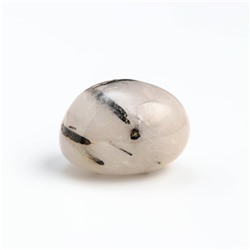 Камень натуральный "Кварц с Турмалином", 14 г, минерал галтовка