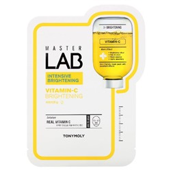 Маска для лица тканевая отбеливающая на основе витамина С Master Lab Vitamin C Brightening Mask Sheet TONYMOLY