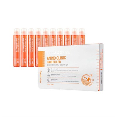 Набор филлеров для волос Farm Stay Amino Clinic Hair Filler 10шт*13мл