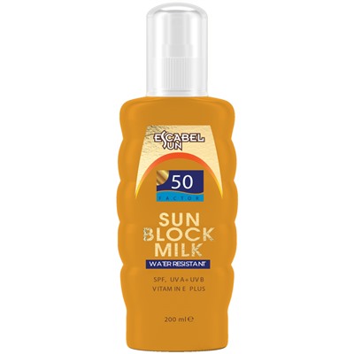 ESCABEL Молочко для лица и тела СОЛНЦЕЗАЩИТНОЕ Sun Block Milk SPF 50+ 200 мл