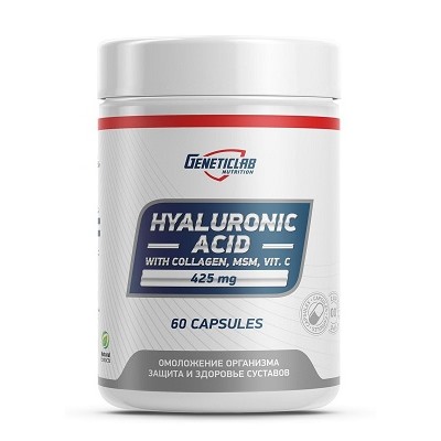 Гиалуроновая кислота Hyaluronic Acid 425 mg GeneticLab 60 капс.