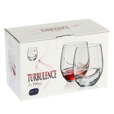 Набор стаканов для виски «Турбуленция», 500 мл, 2 шт