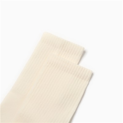 Носки женские, цвет кремовый, размер 23-25