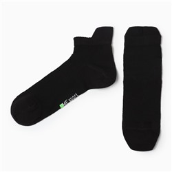 Носки мужские укороченные, цвет черный, размер 27-29