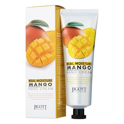 Крем для рук с экстрактом манго Real moisture mango hand cream Jiggot 100 мл.