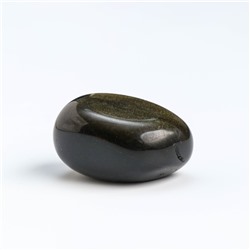 Камень натуральный "Золотой обсидиан", 13 г, минерал галтовка