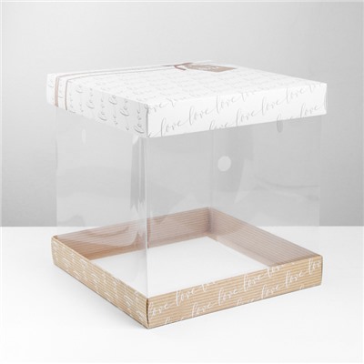 Складная коробка под торт «Тебе», 30 × 30 см