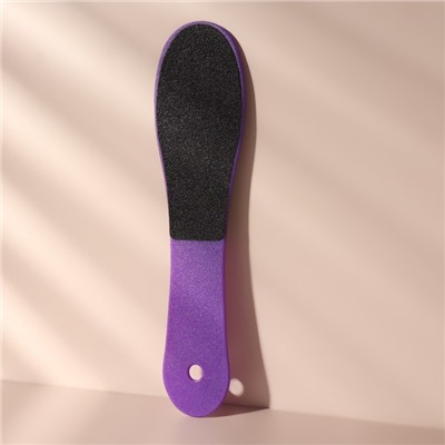 Тёрка для ног, наждачная, двусторонняя, 23,5 см, цвет МИКС