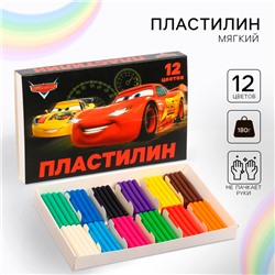 Пластилин 12цв 180г Тачки