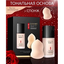 Тональная основа со спонжем Veze thin and light 30ml