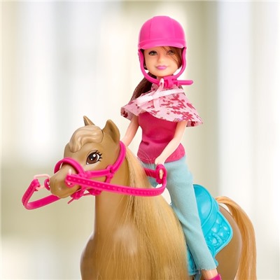 Набор игровой «Конная прогулка»: 2 куклы и 2 лошадки