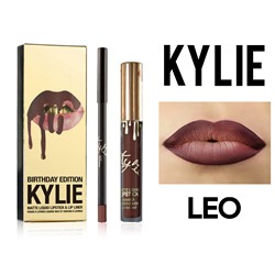 Блеск матовый + карандаш для губ Kylie, LEO