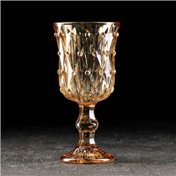 Бокал для вина «Афродита», 280 мл, 8×8×16,5 см, цвет золотой