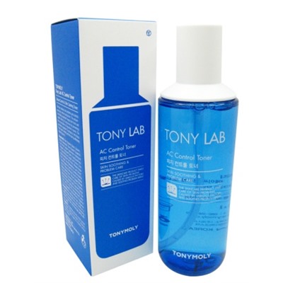 Тоник для ухода за кожей склонной к жирности и появлению акне Tony Lab AC Control Toner TONYMOLY 180 мл.