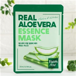 Маска тканевая для лица с экстрактом алоэ FarmStay Real Aloe Vera Essence Mask, 23 мл