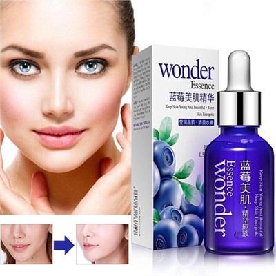 Сыворотка BioAqua Blueberry Skin Essence с экстрактом черники и гиалуроновой кислотой 15 ml