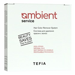 TEFIA Ambient Система для удаления краски с волос / Hair Color Remover System, 120 мл x 3 + 60 г