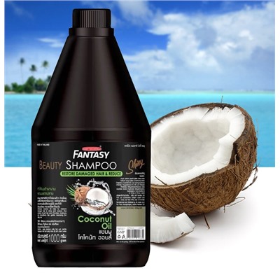 Шампунь для волос с кокосовым маслом Carebeau Fantasy, 1000 мл. Таиланд