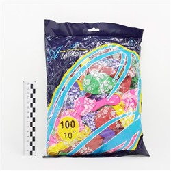 Надувные шарики в упаковке 100шт (цветы ромашка)(№MK-6)