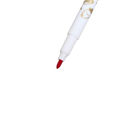 Фломастеры 12 цветов "Мышка", в пластиковом пенале с ручкой, вентрилируемый колпачок, МИКС