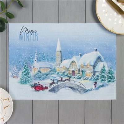 Салфетка на стол Доляна "Magic winter" 40*29см