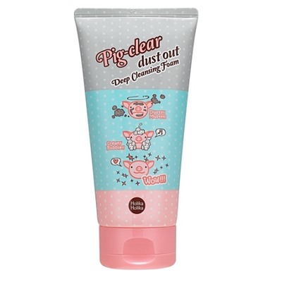 Пенка глубоко очищающая для лица Pig-clear dust out Deep Cleansing Foam Holika Holika 150 мл.