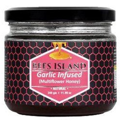Мёд индийский с чесноком Garlic Infused Bees Island 340 гр.