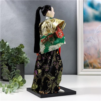 Кукла коллекционная "Самурай в кимоно и с повязкой"30 см