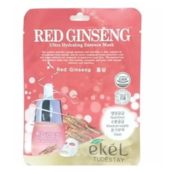 Маски для лица Тканевая С Красный Женьшень EKEL RED GINSENG