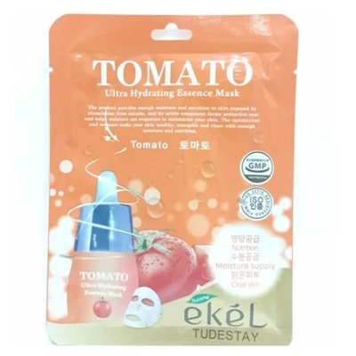 Маски для лица Тканевая С Томатом EKEL TOMATO