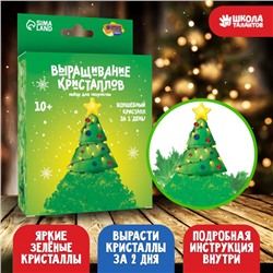 Набор для творчества «Лучистые кристаллы»: Ёлочка, цвет зелёный