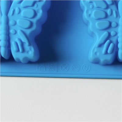 Форма для выпечки Доляна «Животные. Зоопарк», силикон, 26×17 см, 6 ячеек (7,2×6,4 см), цвет МИКС