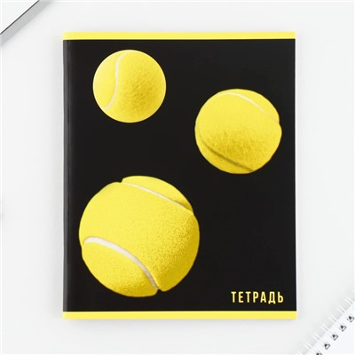 Тетрадь А5, 48 л на скрепке МИКС «Yellow», обложка мелованный картон 230 гр., внутренний блок №2, в клетку 80 гр., белизна до 80%