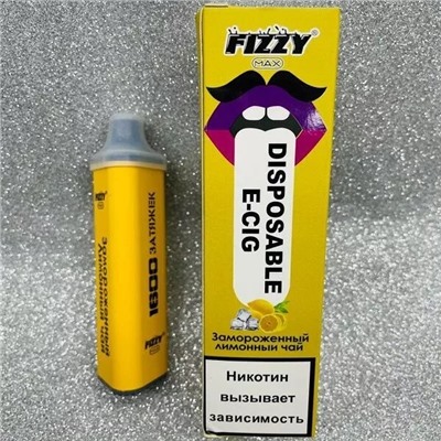 Электронная Сигарета FIZZY DISPOSABLE E-CG (1600 ЗАТЯЖЕК) Замороженный Лимонный Чаи