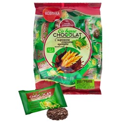 Конфеты Co barre de Chocolat мультизлаковые в тёмной глазури с жареным кунжутом, 200 гр.