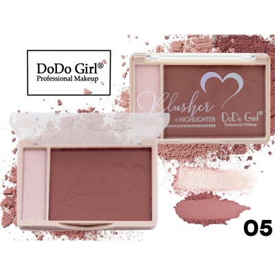 Румяна компактные Do Do Girl + Highlighter, ТОН 05