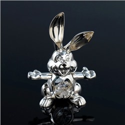 Сувенир «Кролик», 5,5×2.5×8 см, с кристаллами