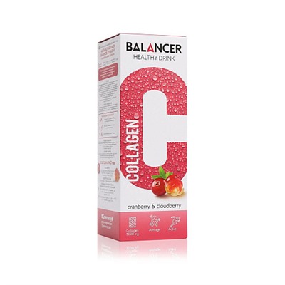 Гринвей Напиток Balancer Collagen со вкусом «Клюква - морошка», 10 стиков