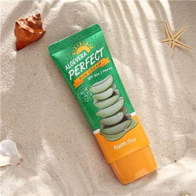 Солнцезащитный крем Farmstay Aloe Vera Perfect Sun Cream SPF 50+ / PA+++