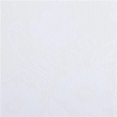 Тюль на кухню без шторной ленты, размер 170х140 см, цвет белый, 100% полиэстер
