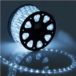 Световой шнур Luazon Lighting 11 мм, IP65, 100 м, 24 LED/м, 220 В, 2W, постоянное свечение, свечение белое