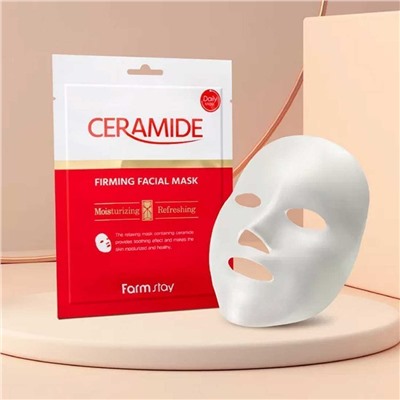 Farm Stay Тканевая маска для лица укрепляющая / Ceramide Firming Facial Mask, 27 г