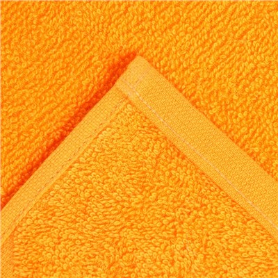 Полотенце махровое Flashlights 50Х90см, цвет оранжевый, 305г/м2, 100% хлопок